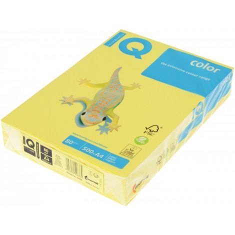 Papier ksero A4/500/80g Mondi IQ żółty jasny